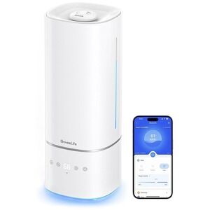 GoveeLife H7142 Smart 6L Humidifier WiFi App Alexa Google Top Fill Aroma White